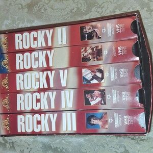 Rocky 1-5 Boxed Set VHS Movies Vintage Pre-Owned